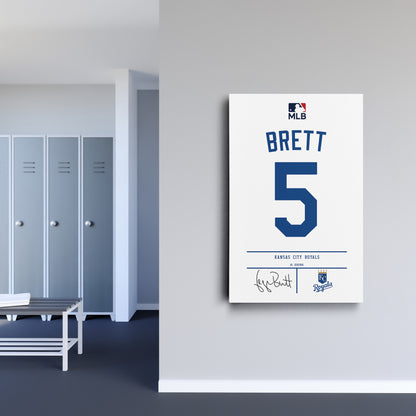 George Brett Kansas City Royals Jersey Canvas Print | Wall Art Decor