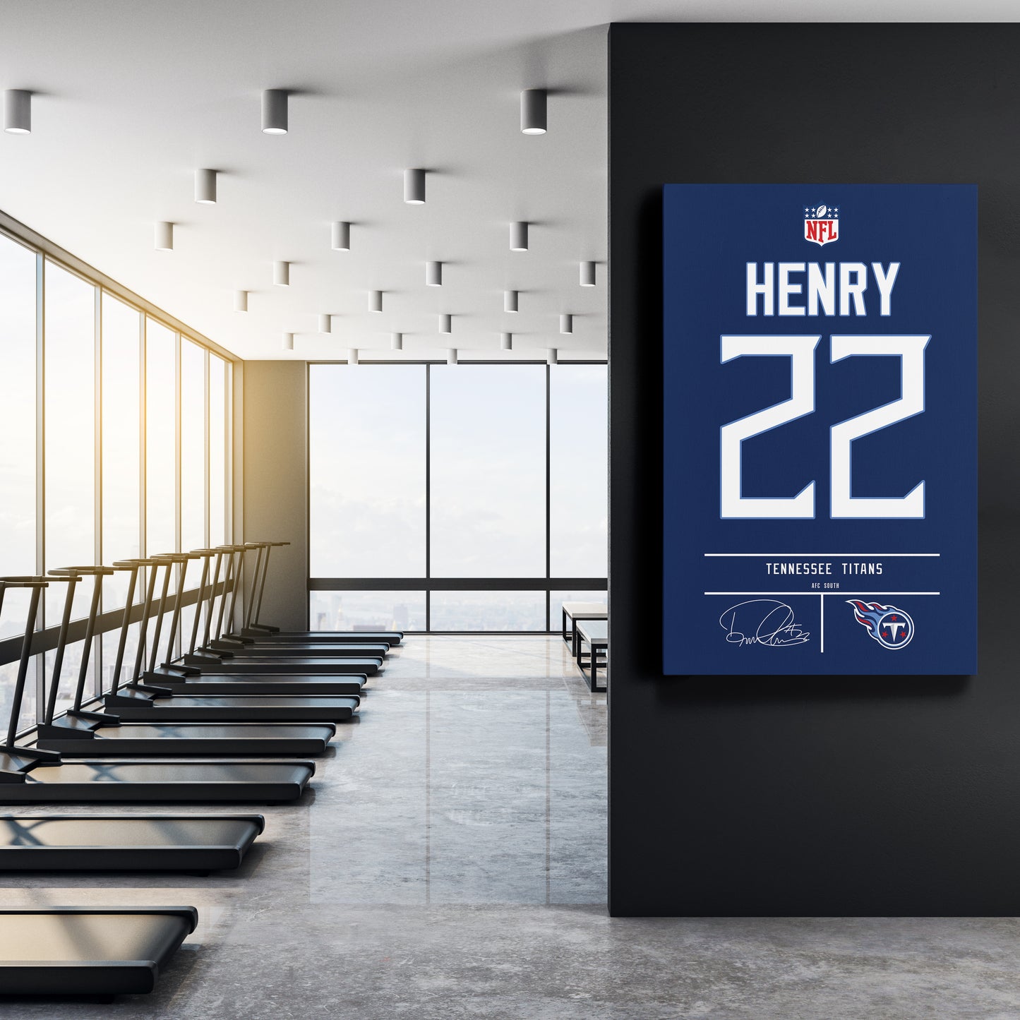 Derrick Henry Titans Jersey Canvas Print | Wall Art Decor