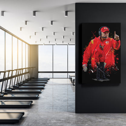 Andy Reid Chiefs Jersey Canvas Print | Wall Art Decor