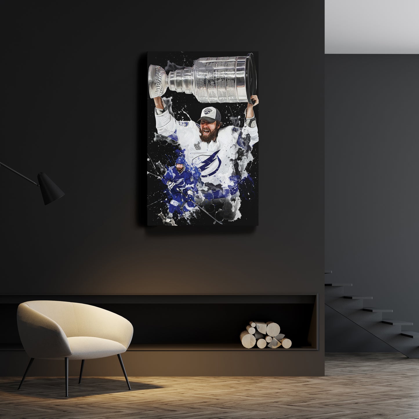 Nikita Kucherov Tampa Bay Lightning Canvas Print | NHL Hockey Wall Art