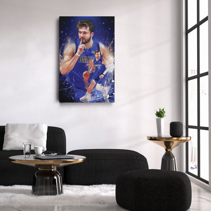 Luka Doncic Canvas Print | Dallas Mavericks Wall Art Decor