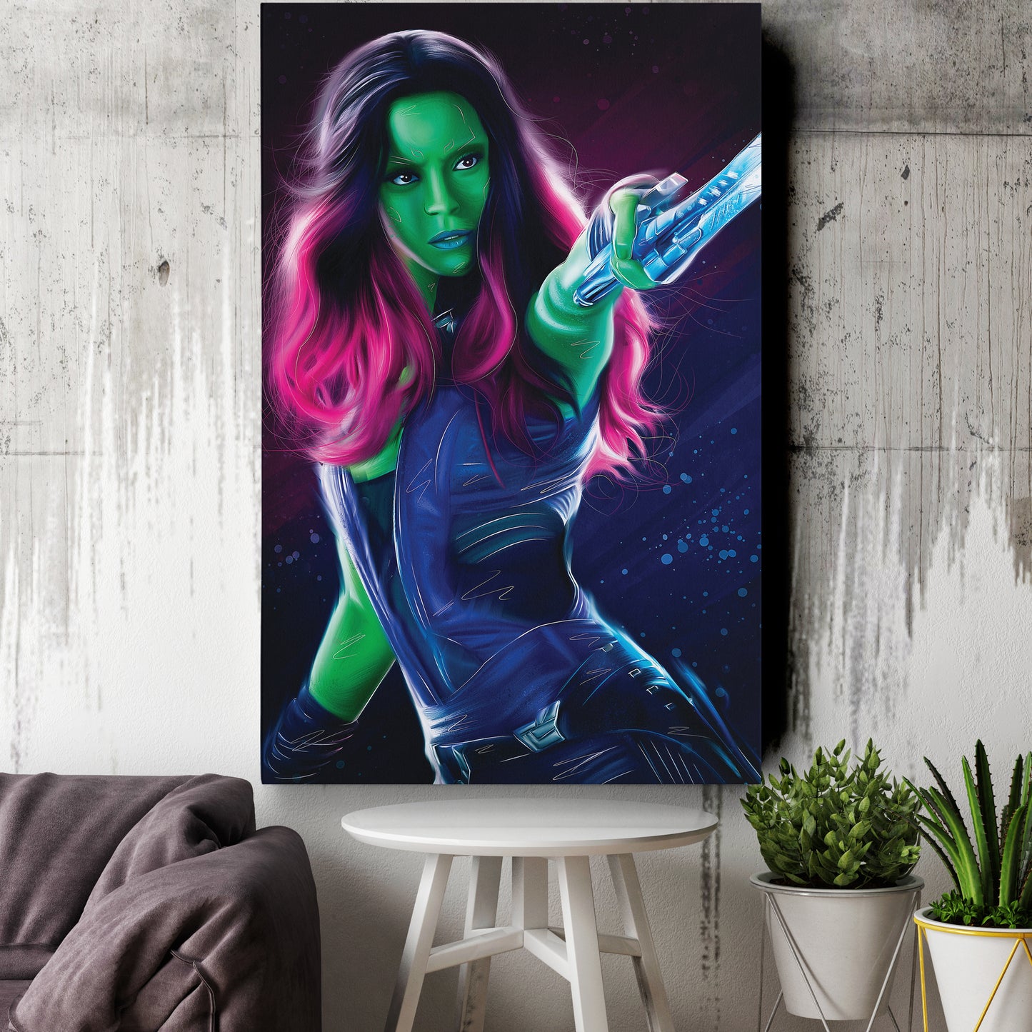 Gamora Canvas Print | Marvel Guardians of the Galaxy Wall Art