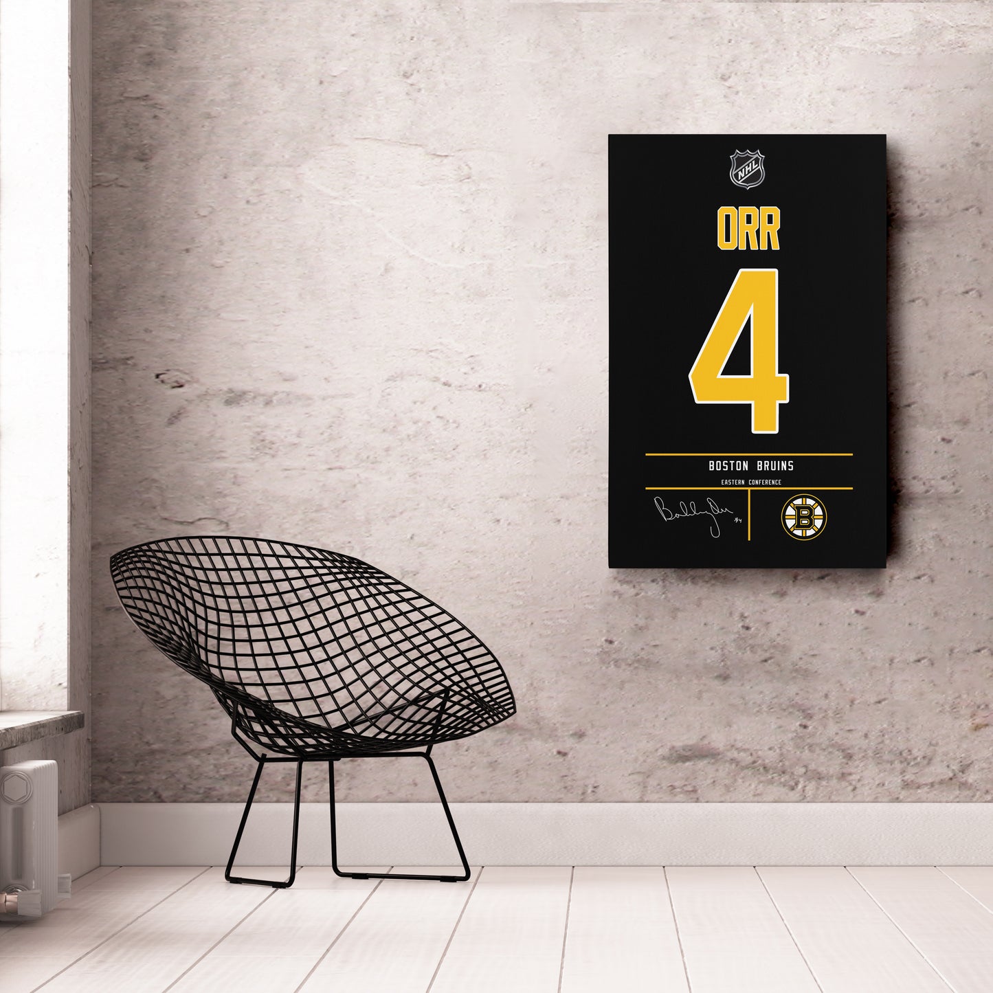 Bobby Orr Bruins Jersey Canvas Print | Wall Art Decor