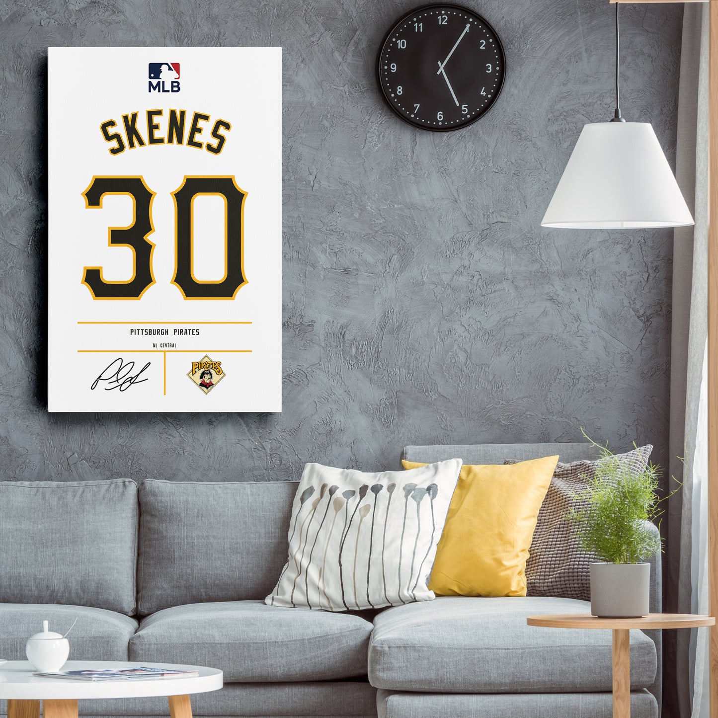 Paul Skenes Pirates Jersey Canvas Print | Wall Art Decor