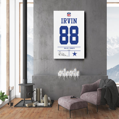 Michael Irvin Cowboys Jersey Canvas Print | Wall Art Decor