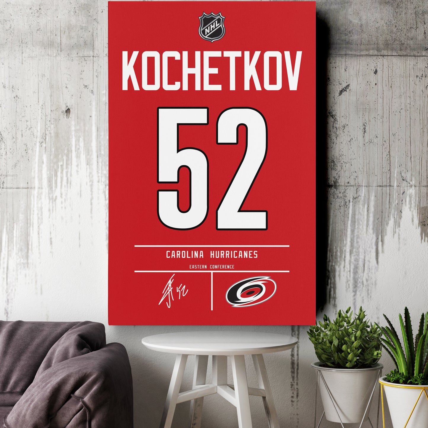 Pyotr Kochetkov Hurricanes Jersey Canvas Print | Wall Art Decor