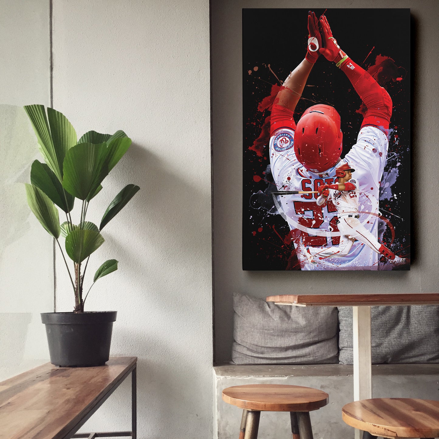 Juan Soto Nationals Canvas Print | Washington Baseball Wall Art