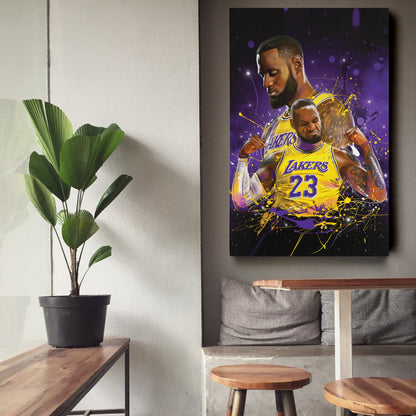 LeBron James Lakers Canvas Print | Basketball Legend Wall Art