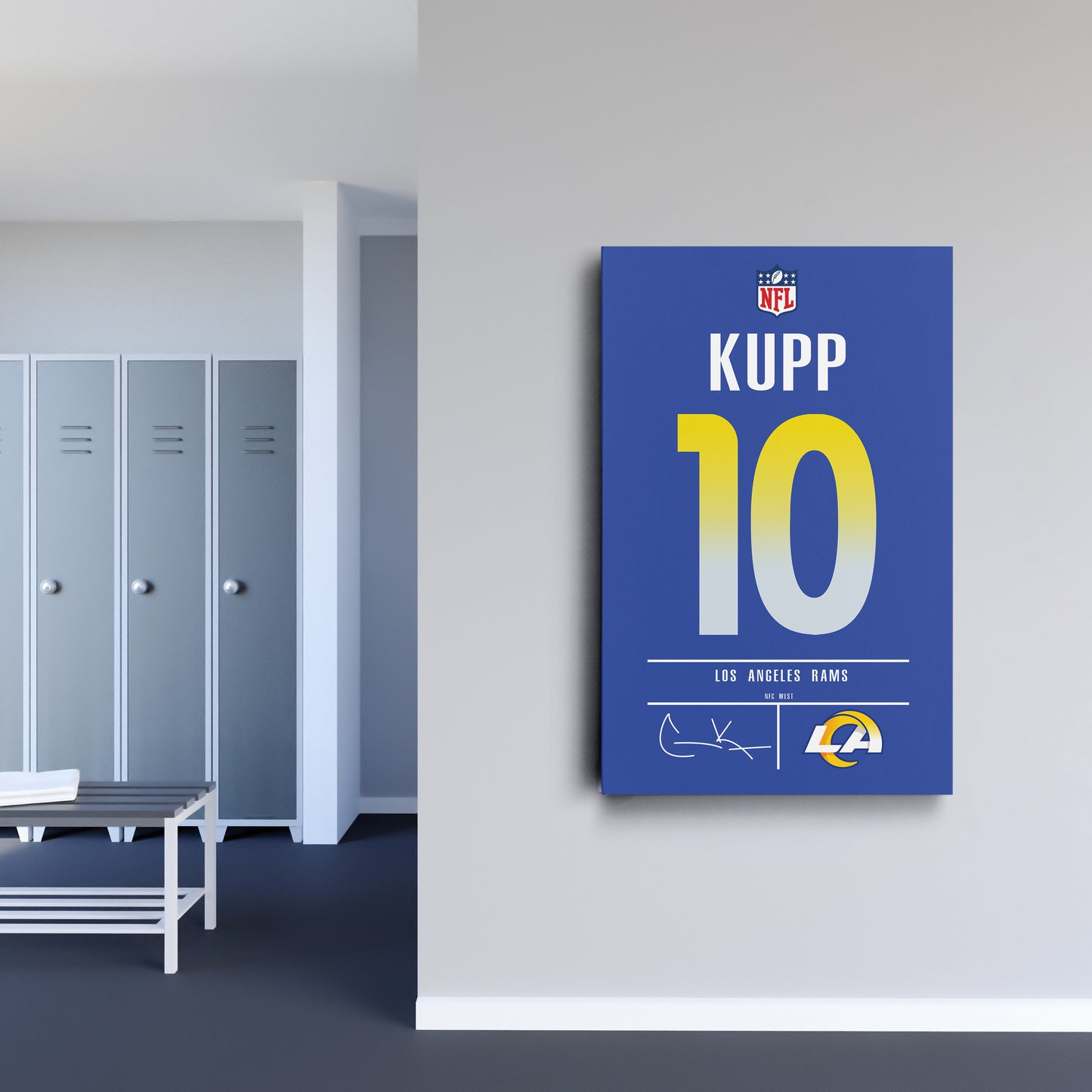 Cooper Kupp Rams Jersey Canvas Print | Wall Art Decor