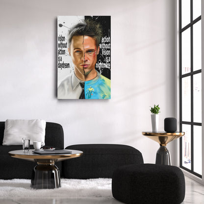 Fight Club Yin and Yang Canvas Print | Cult Movie Wall Art
