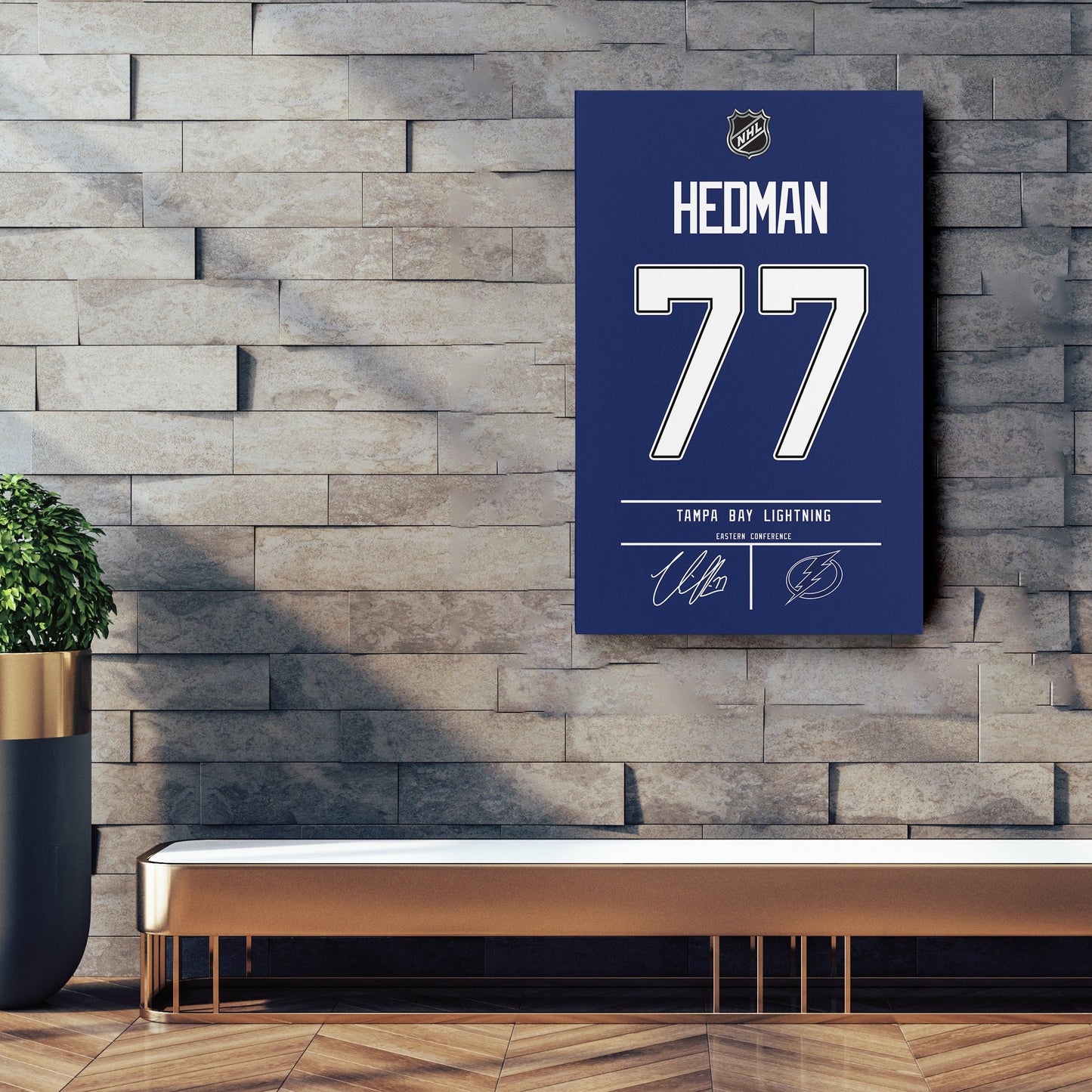 Victor Hedman Lightning Jersey Canvas Print | Wall Art Decor