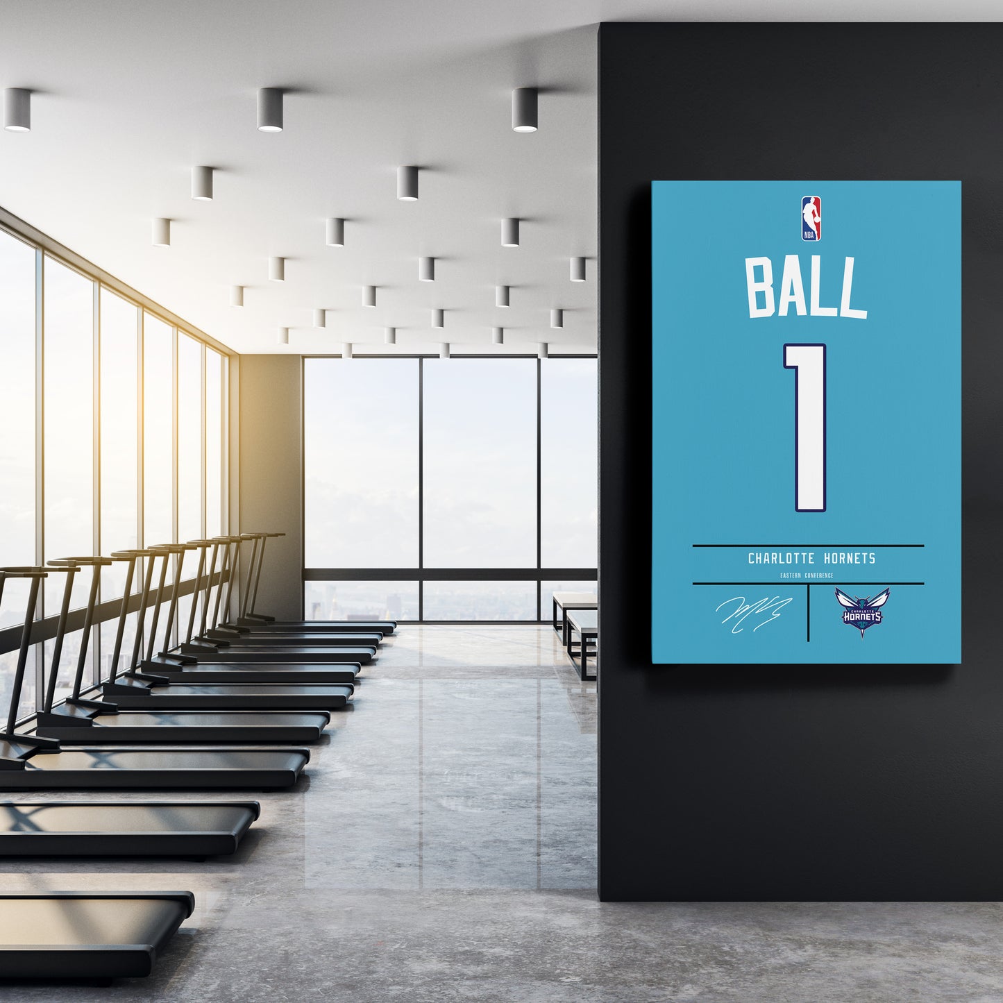 LaMelo Ball Hornets Jersey Canvas Print | Wall Art Decor