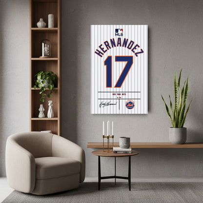 Keith Hernandez New York Mets Jersey Canvas Wall Art