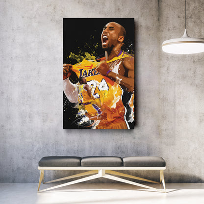 Kobe Bryant Lakers Canvas Print | Los Angeles Basketball Wall Art