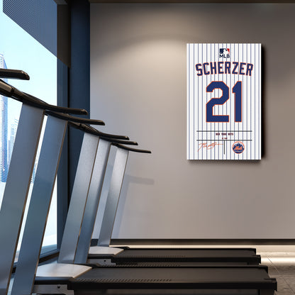 Max Scherzer Mets Jersey Canvas Print | Wall Art Decor