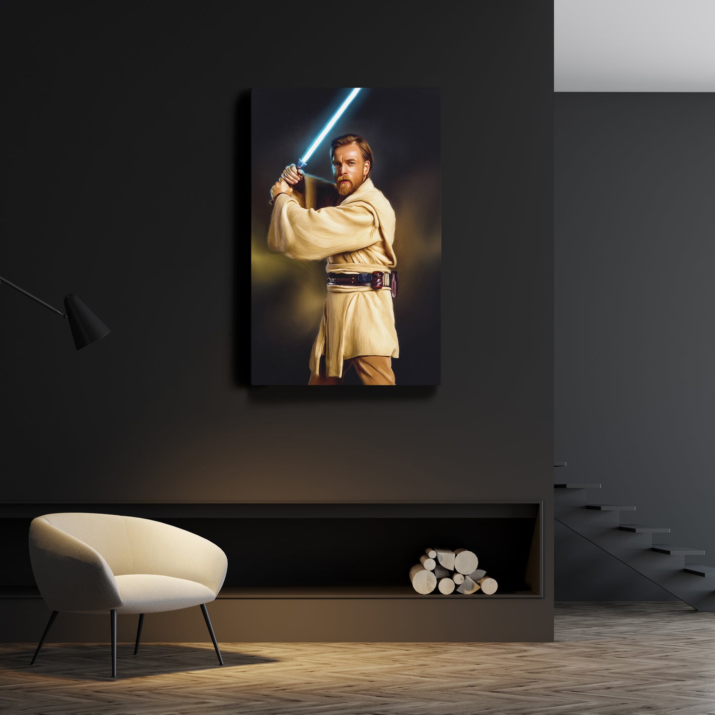 Obi-Wan Kenobi Canvas Print | Star Wars Jedi Master Wall Art