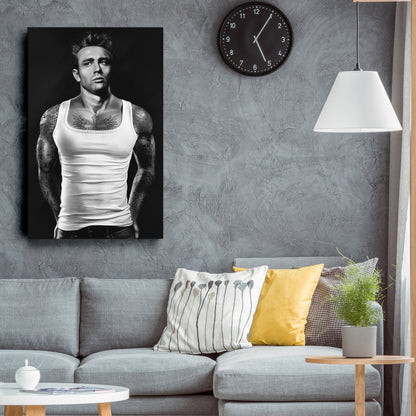 James Dean Tattoo Canvas Print | Rebel Icon Wall Art
