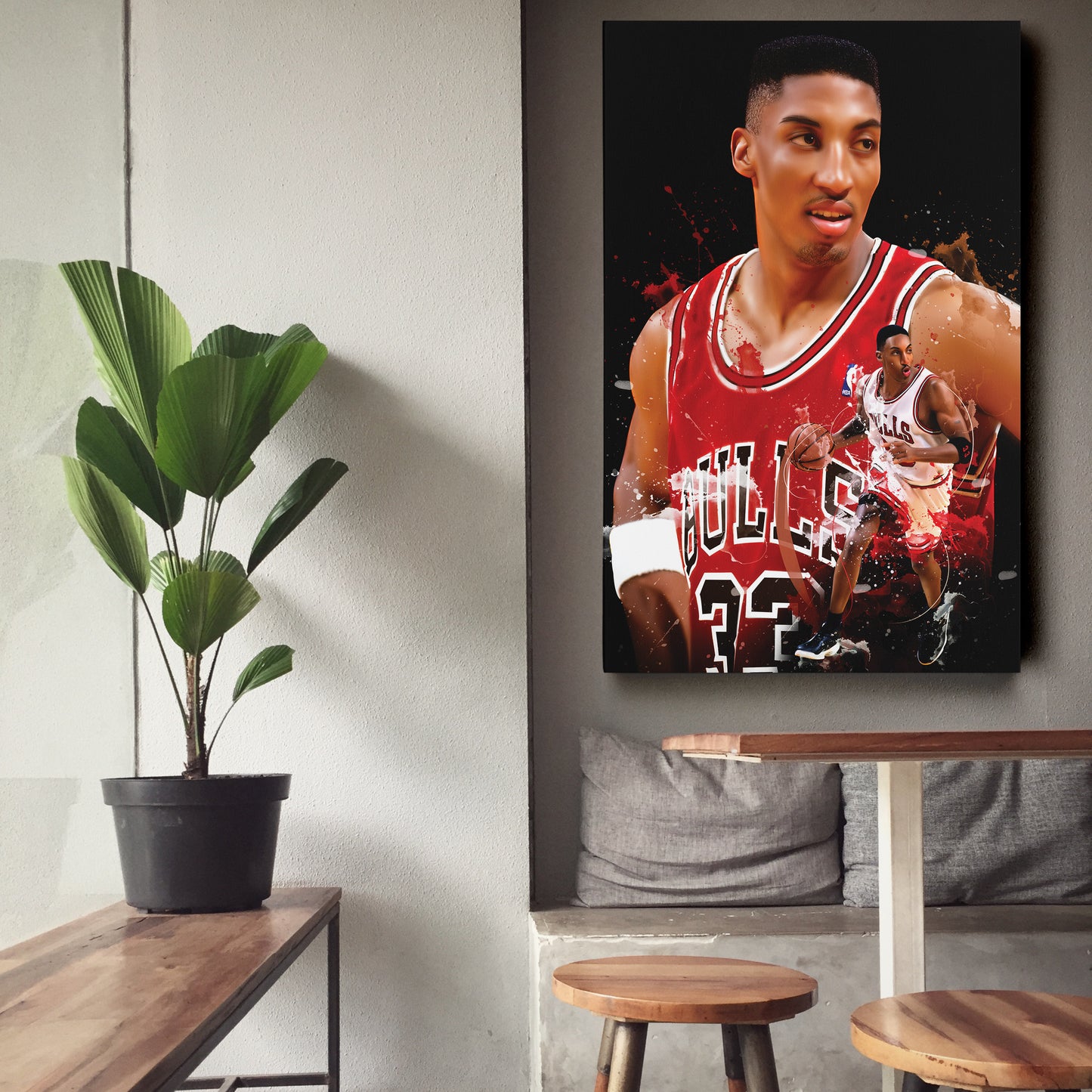 Scottie Pippen Bulls Canvas Print | Chicago Basketball Wall Art