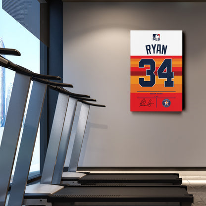 Nolan Ryan Astros Jersey Canvas Print | Wall Art Decor