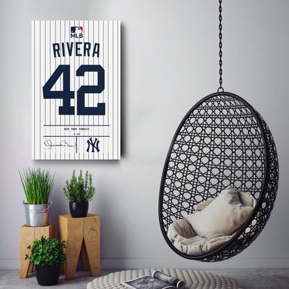 Mariano Rivera Yankees Jersey Canvas Print | Wall Art Decor