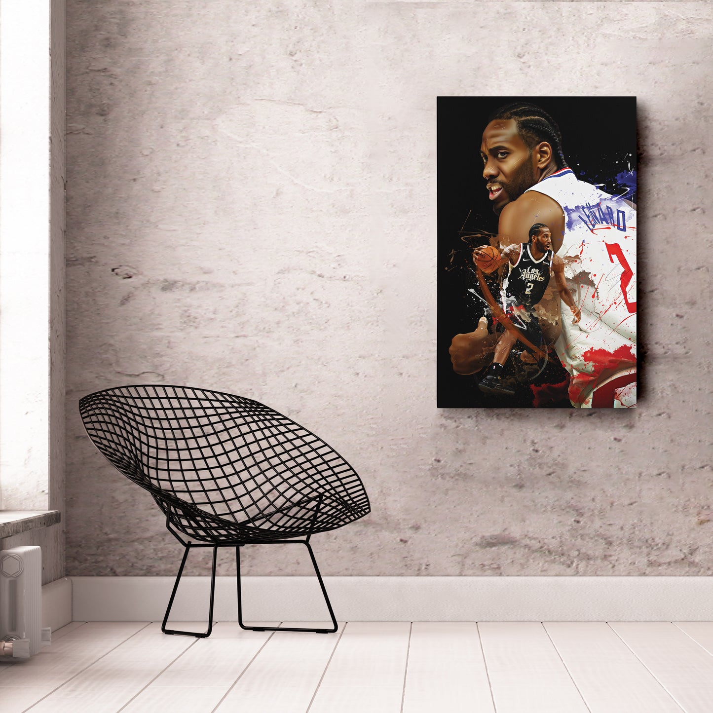 Kawhi Leonard Clippers Canvas Print | Los Angeles Basketball Wall Art