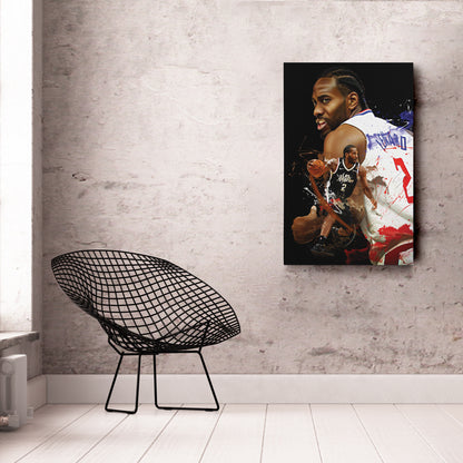 Kawhi Leonard Clippers Canvas Print | Los Angeles Basketball Wall Art