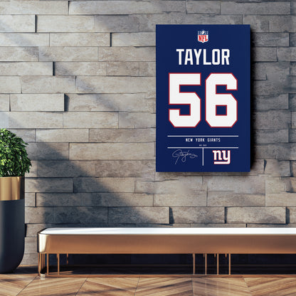 Lawrence Taylor Giants Jersey Canvas Print | Wall Art Decor