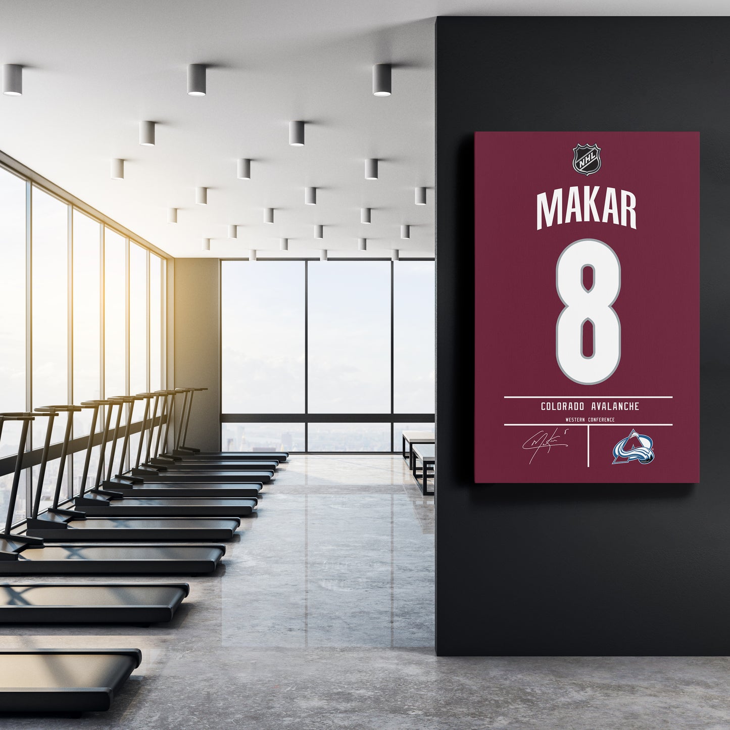 Cale Makar Avalanche Jersey Canvas Print | Wall Art Decor
