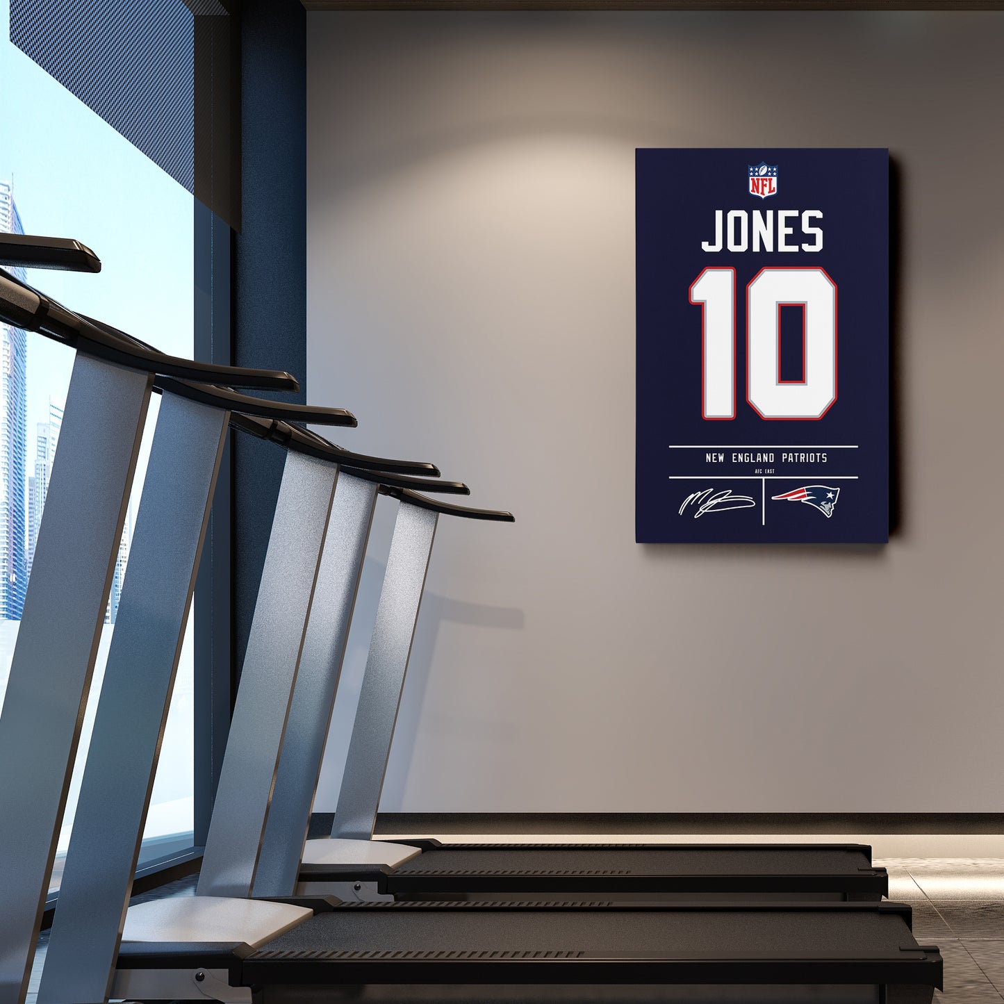 Mac Jones Patriots Jersey Canvas Print | Wall Art Decor