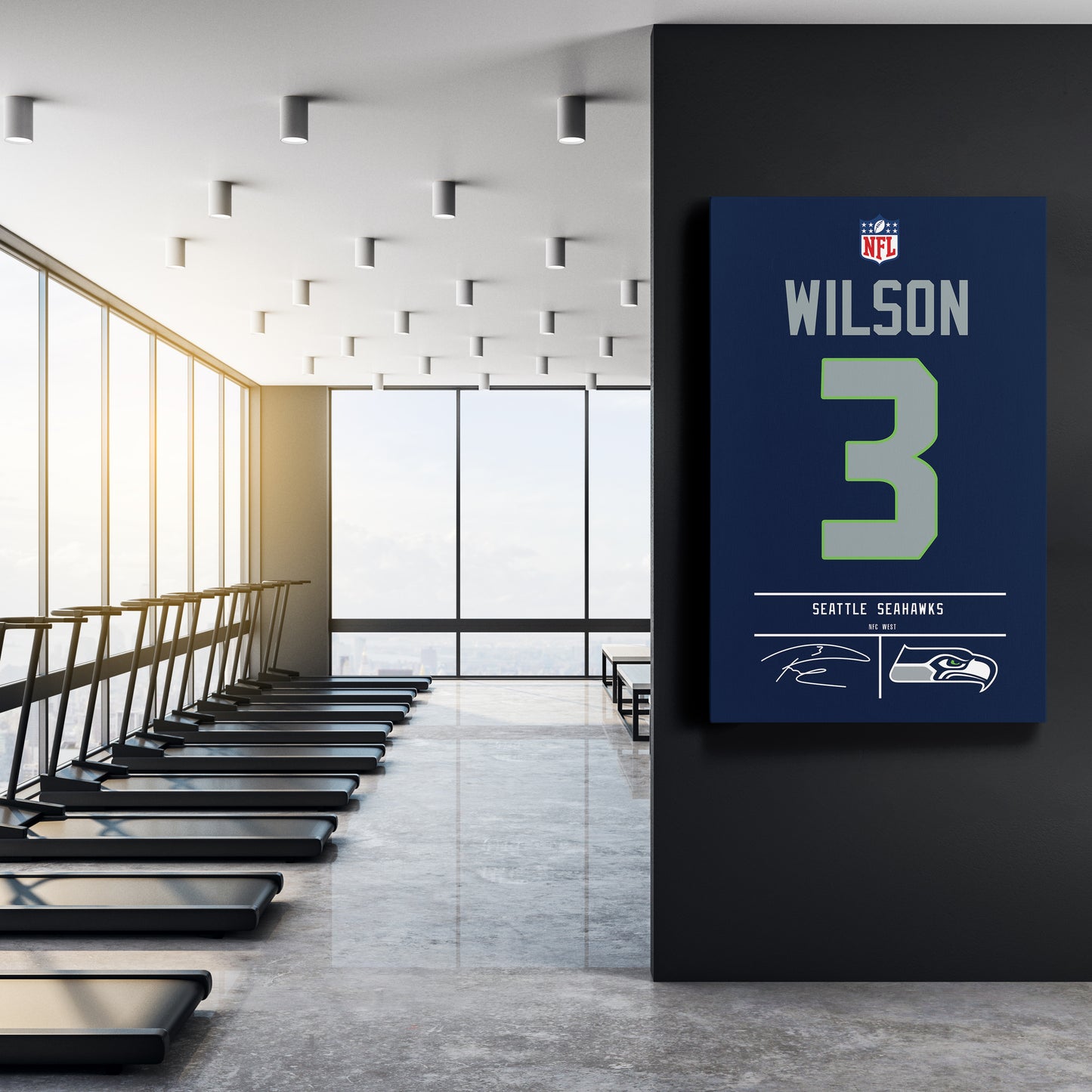 Russell Wilson Seahawks Jersey Canvas Print | Wall Art Decor