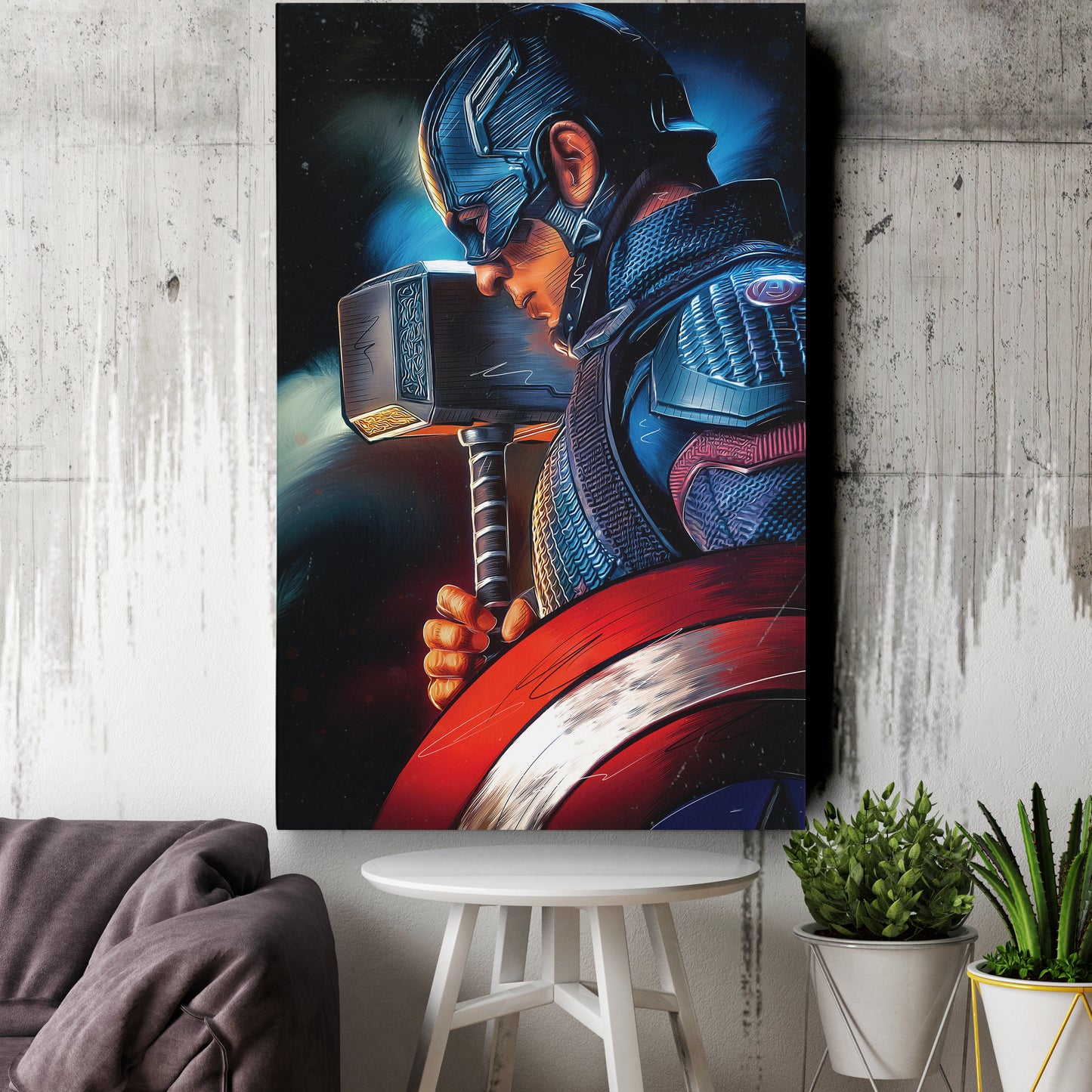 Captain America Canvas Print | Marvel Superhero Wall Art