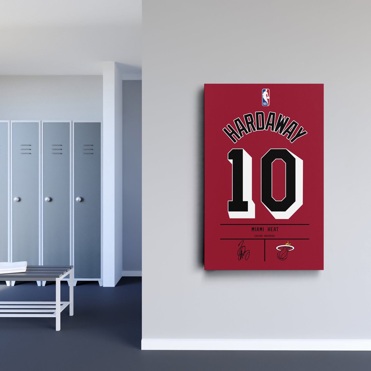 Tim Hardaway Heat Jersey Canvas Print | Wall Art Decor