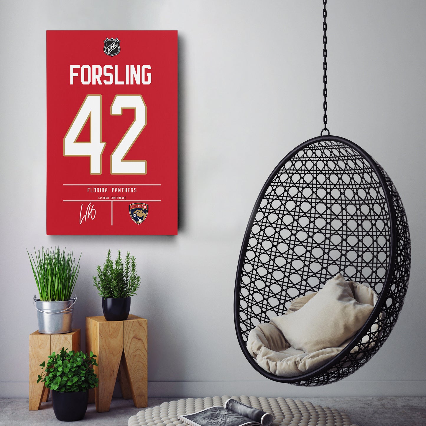 Gustav Forsling Panthers Jersey Canvas Print | Wall Art Decor