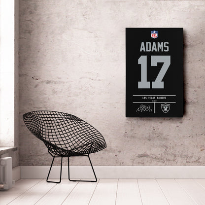 Davante Adams Raiders Jersey Canvas Print | Wall Art Decor