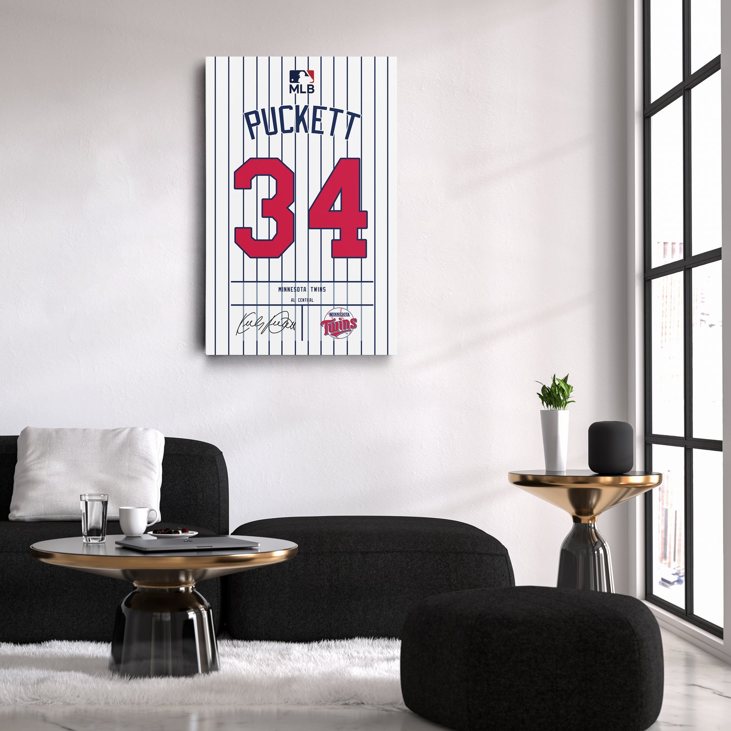 Kirby Puckett Twins Jersey Canvas Print | Wall Art Decor