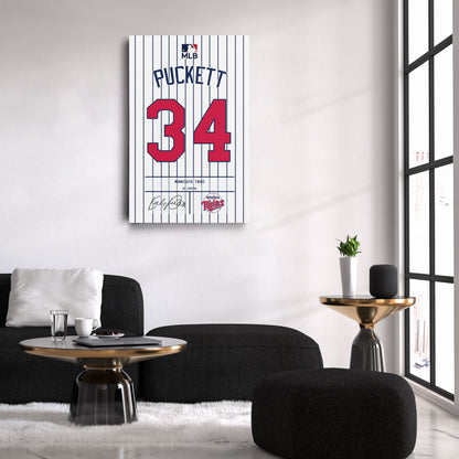 Kirby Puckett Twins Jersey Canvas Print | Wall Art Decor