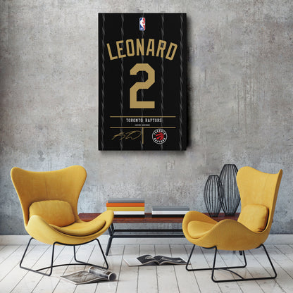 Kawhi Leonard Raptors Jersey Canvas Print | Wall Art Decor
