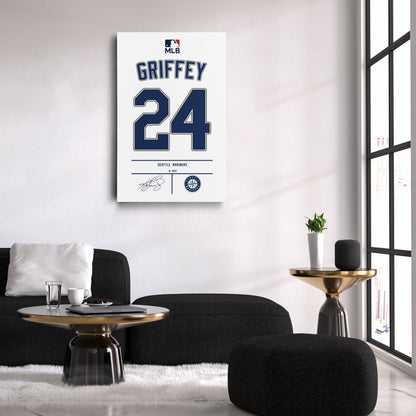Ken Griffey Jr. Mariners Jersey Canvas Print | Wall Art Decor