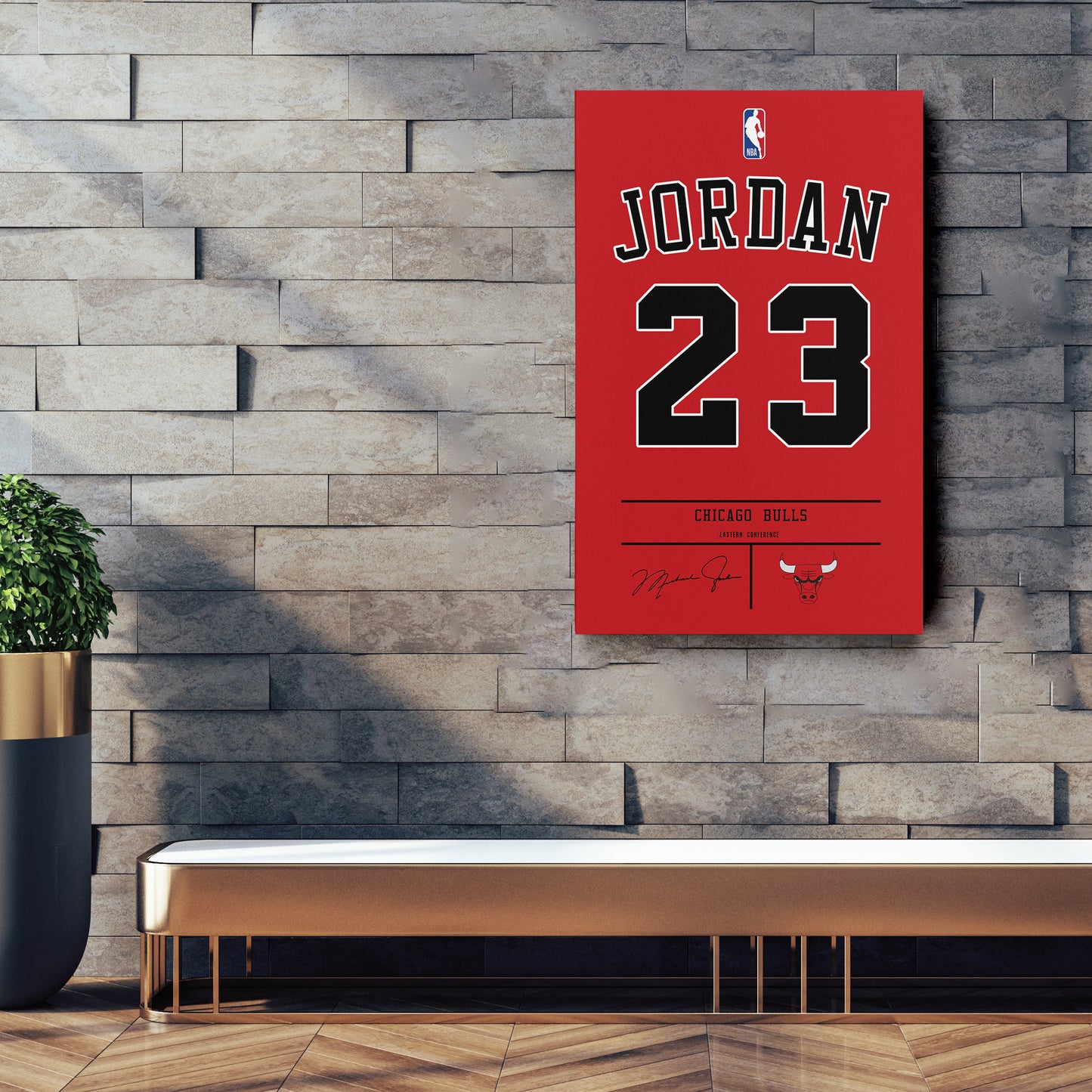 Michael Jordan Bulls Jersey Art