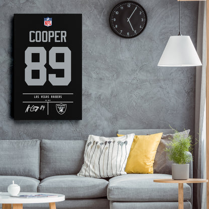 Amari Cooper Las Vegas Raiders Jersey Canvas Wall Art
