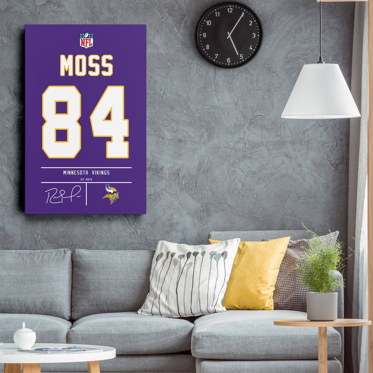 Randy Moss Vikings Jersey Canvas Print | Wall Art Decor