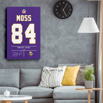 Randy Moss Vikings Jersey Canvas Print | Wall Art Decor