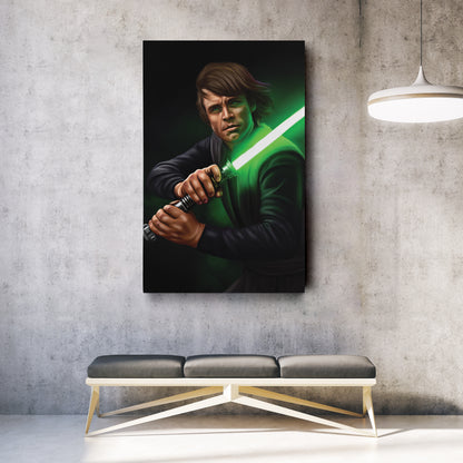 Luke Skywalker Canvas Print | Star Wars Jedi Knight Wall Art