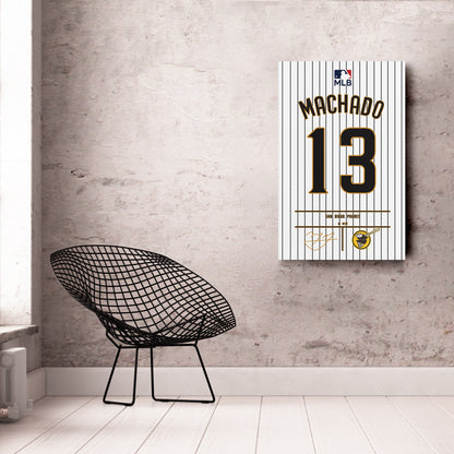 Manny Machado Padres Jersey Canvas Print | Wall Art Decor