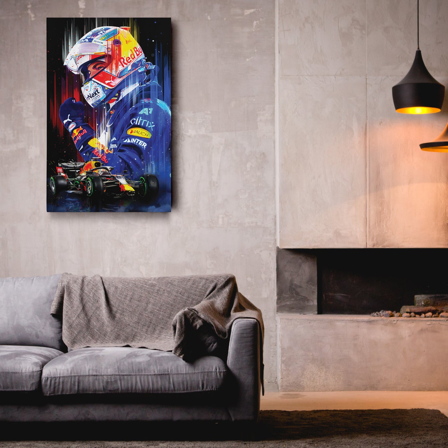 Max Verstappen Red Bull Racing Canvas Print | F1 Champion Wall Art