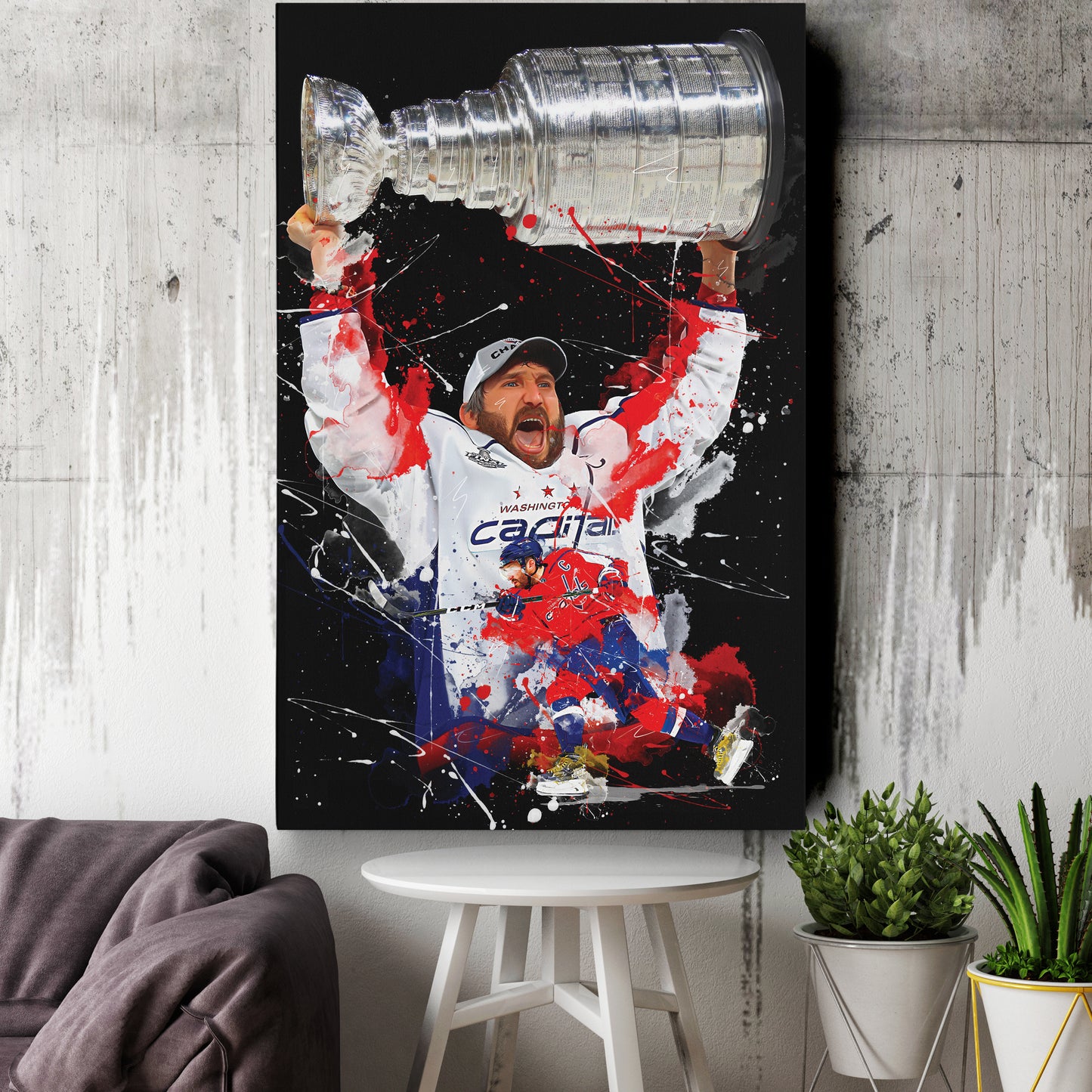 Alexander Ovechkin Washington Capitals Canvas Print | NHL Hockey Wall Art