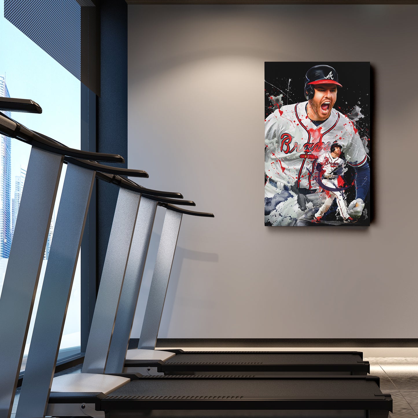 Freddie Freeman Braves Canvas Print | Atlanta Baseball Wall Art