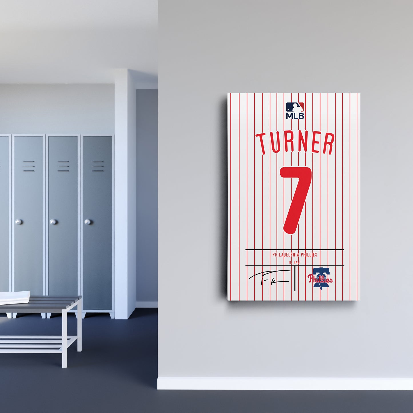 Trea Turner Phillies Jersey Canvas Print | Wall Art Decor