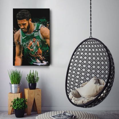 Jayson Tatum Celtics Canvas Print | Boston Basketball Wall Art