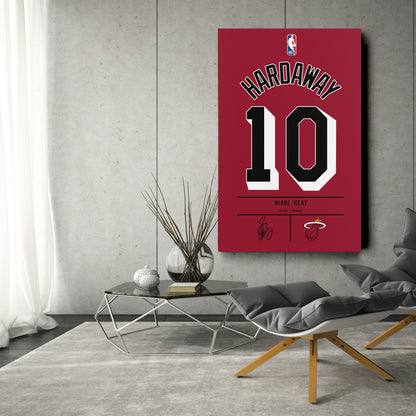 Tim Hardaway Heat Jersey Canvas Print | Wall Art Decor